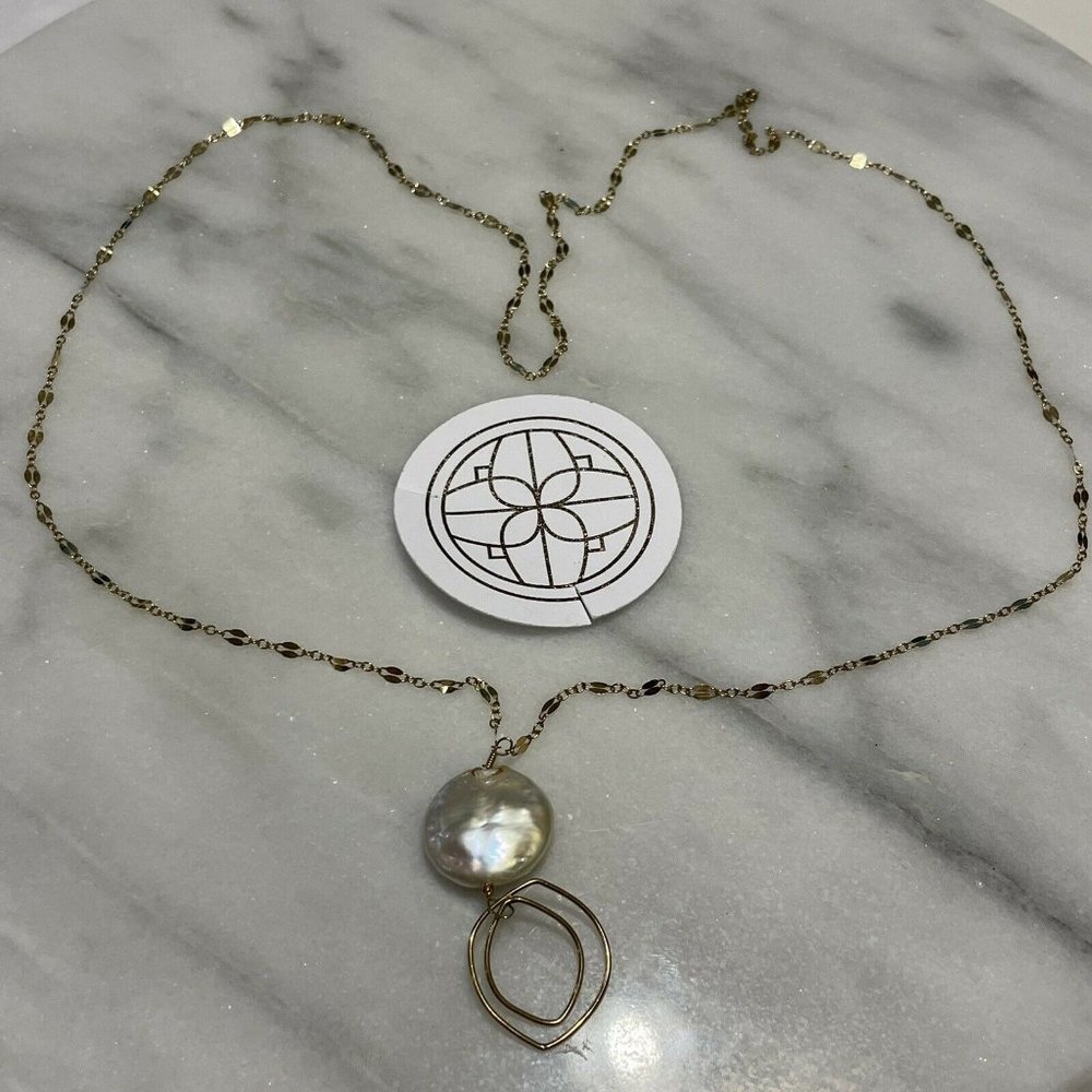 NWT delicora NAPA PEARL Chain NECKLACE 30” Slip